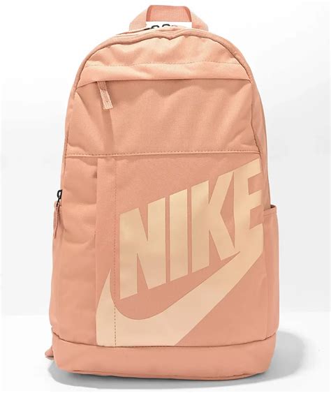 nike elemental rose gold backpack.